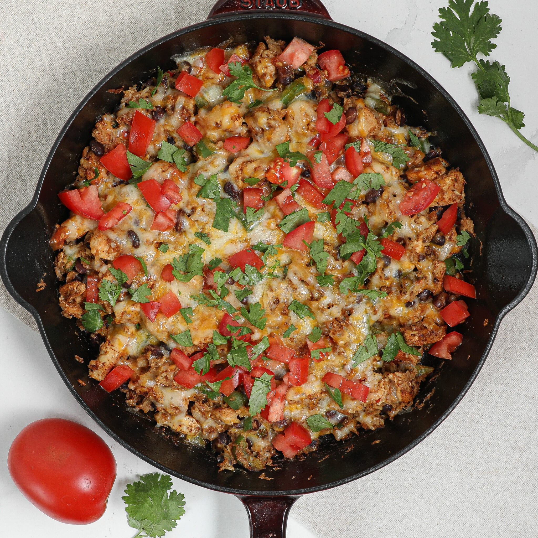 Cuban Chicken and Rice Skillet (One-Pot 30-Minute Dinner) - The Salty ...