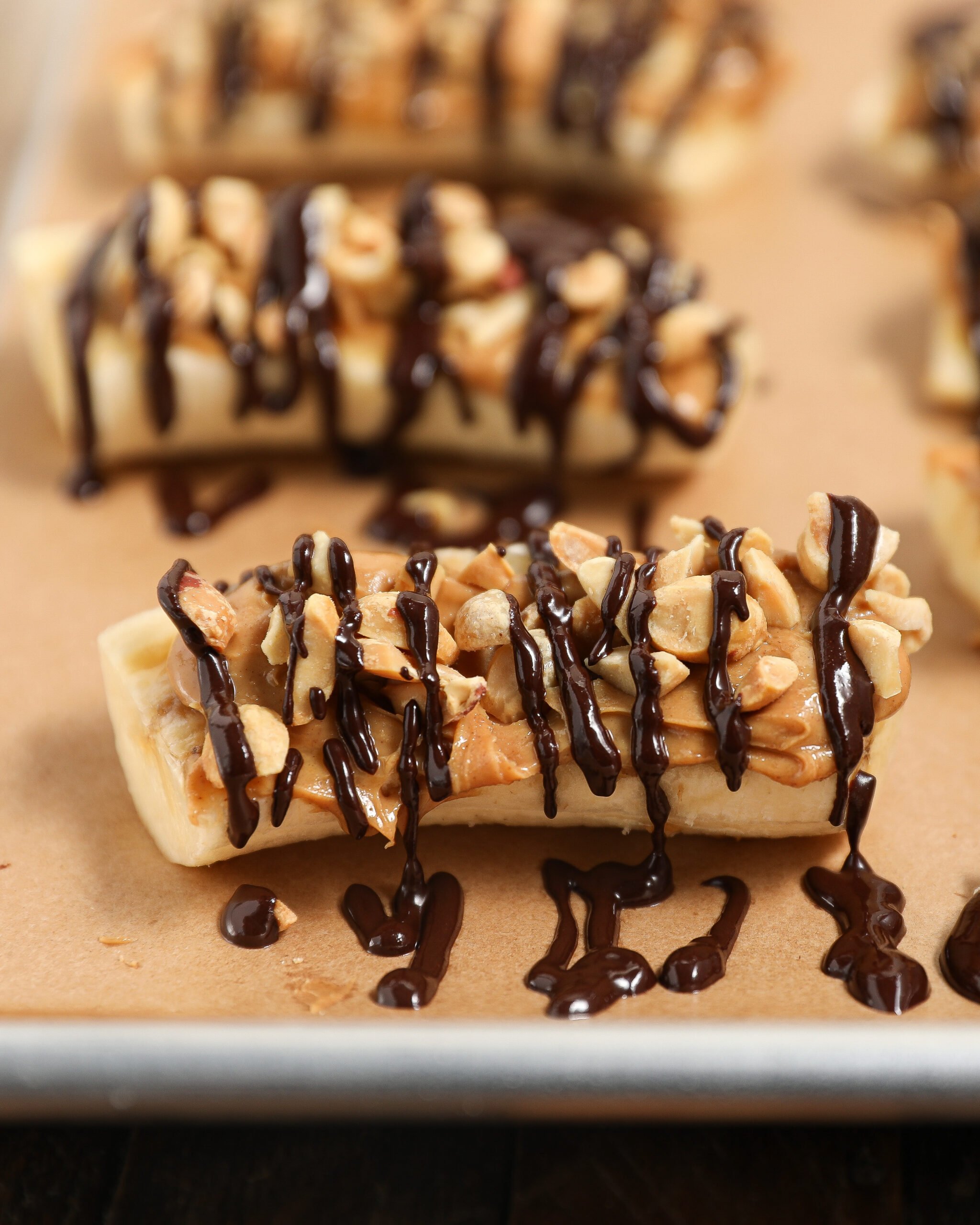 No-Bake Chocolate Peanut Butter Banana Bites