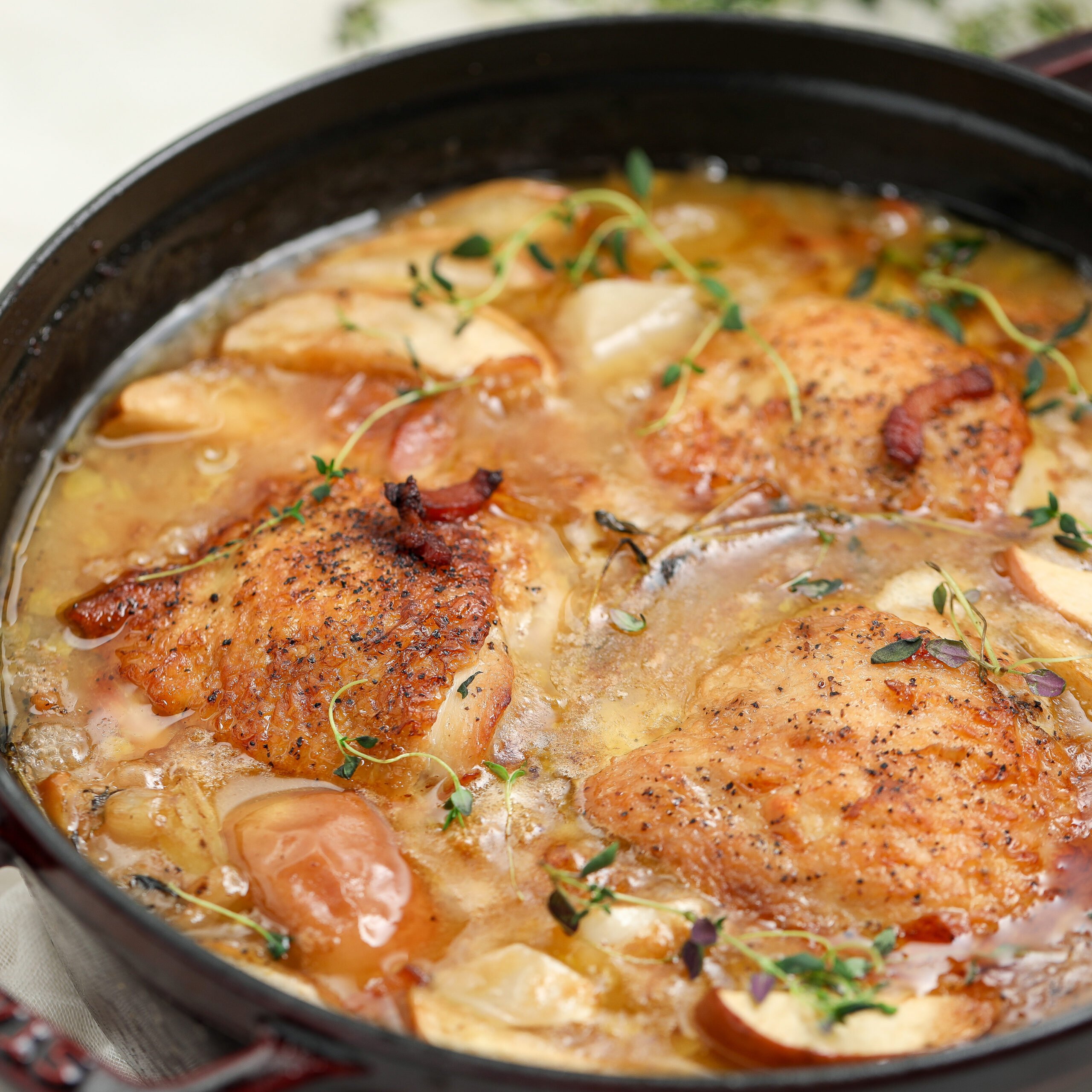 Chicken Normandy Casserole (Poulet à la Normande)