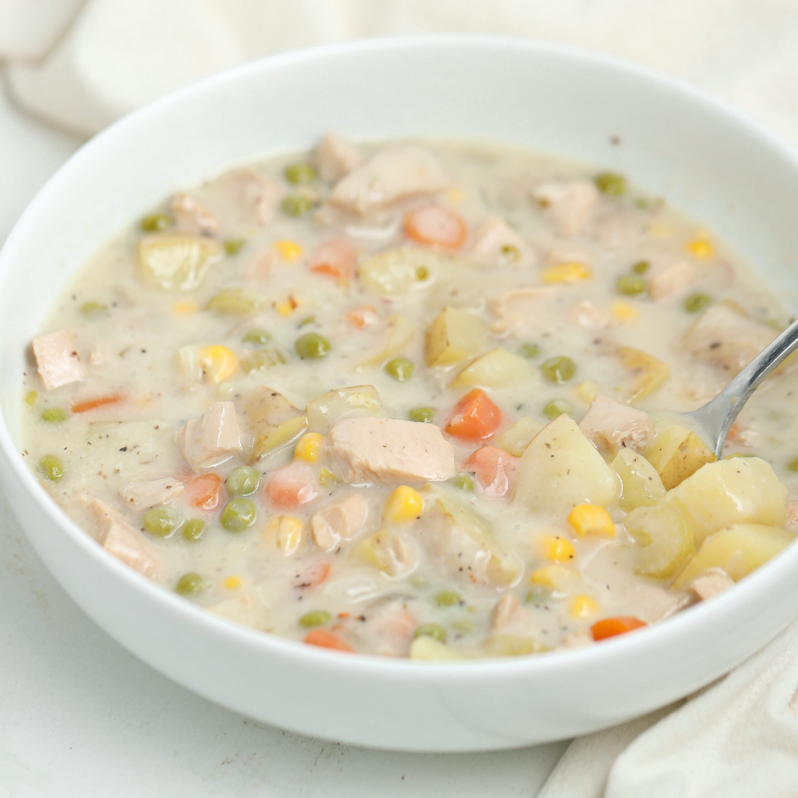 Creamy Turkey Pot Pie Soup (The Best Way to Use Leftover Turkey)