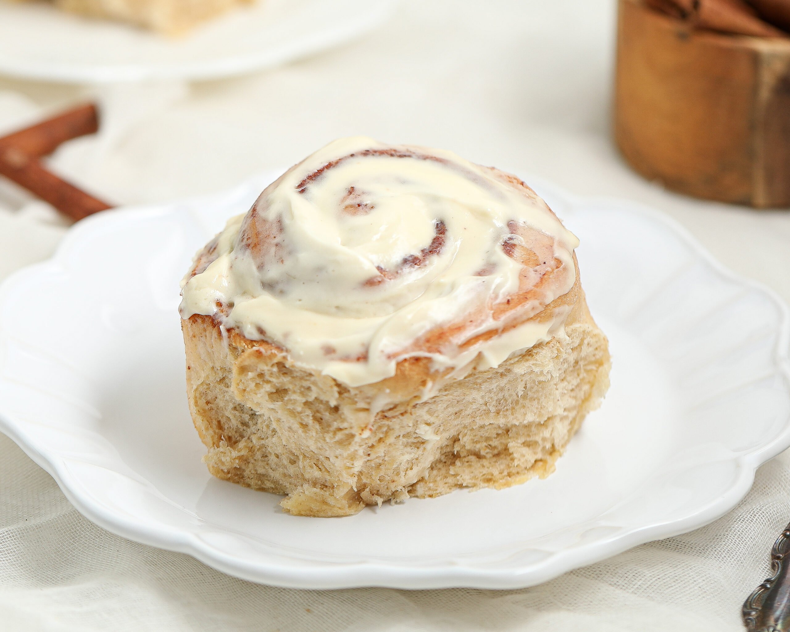 Date Cinnamon Rolls With Maple Cream Cheese Frosting (No Refined Sugar)
