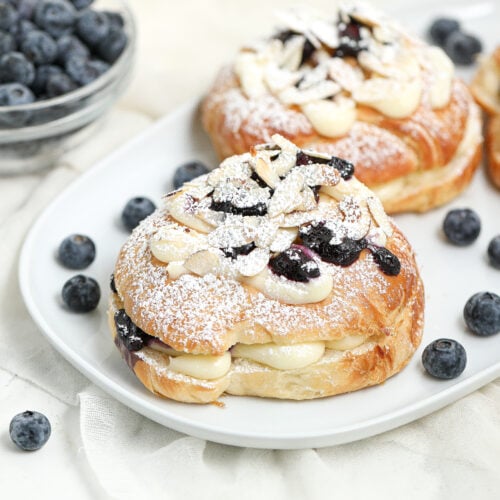 Blueberry Cheesecake Croissants