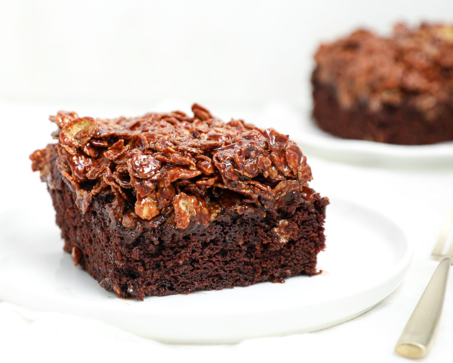 Chocolate Crunch Cake (Cereal Crunch Cake) - The Salty Cooker ...
