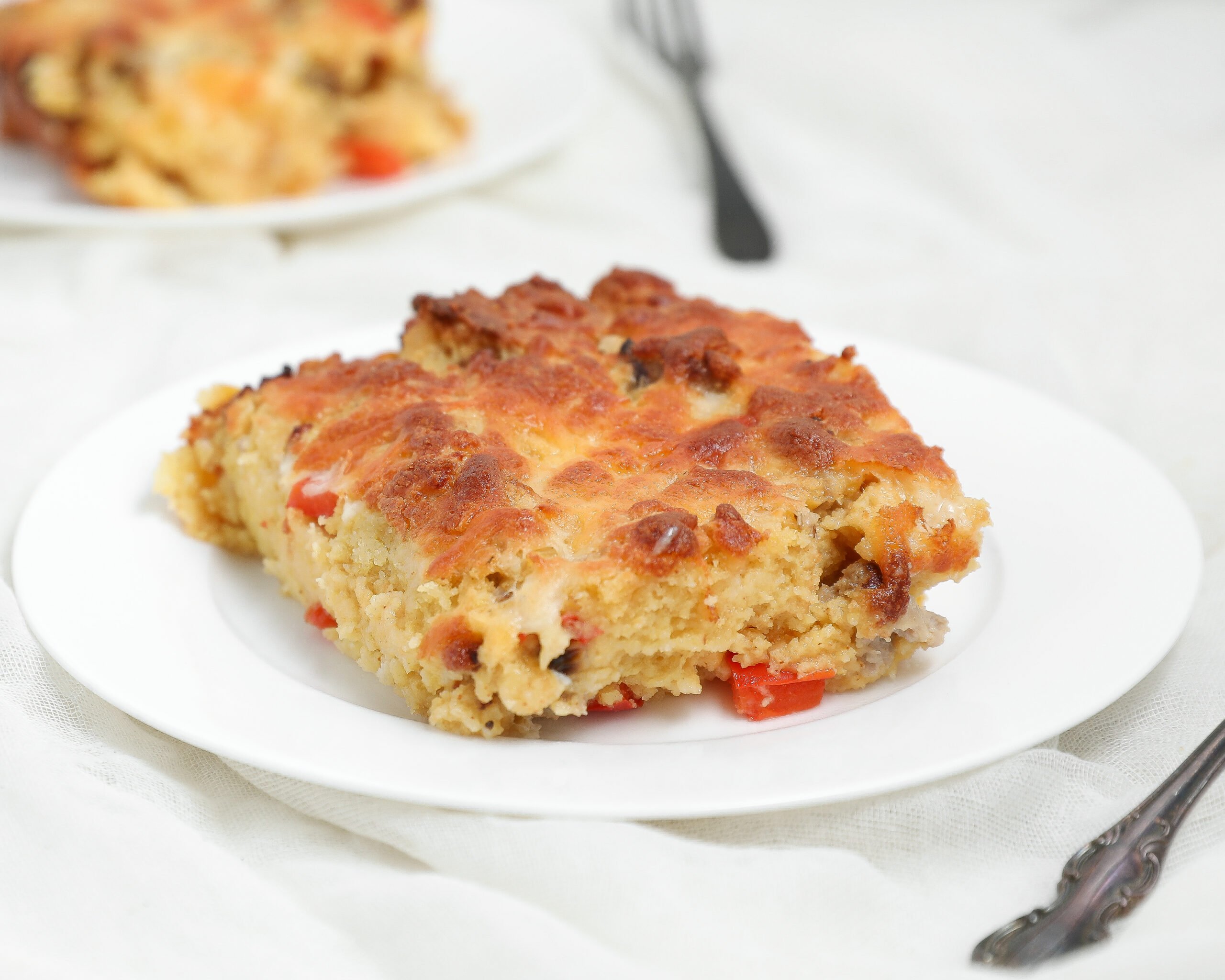 Leftover Cornbread Breakfast Casserole