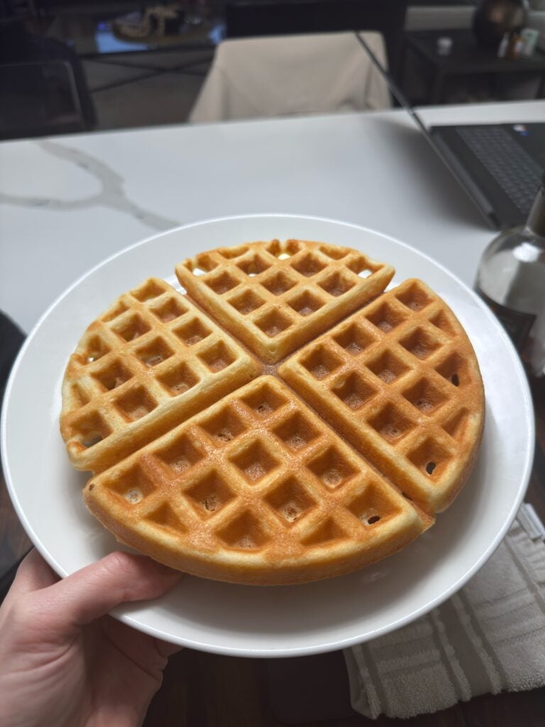 Homemade Sourdough Waffles