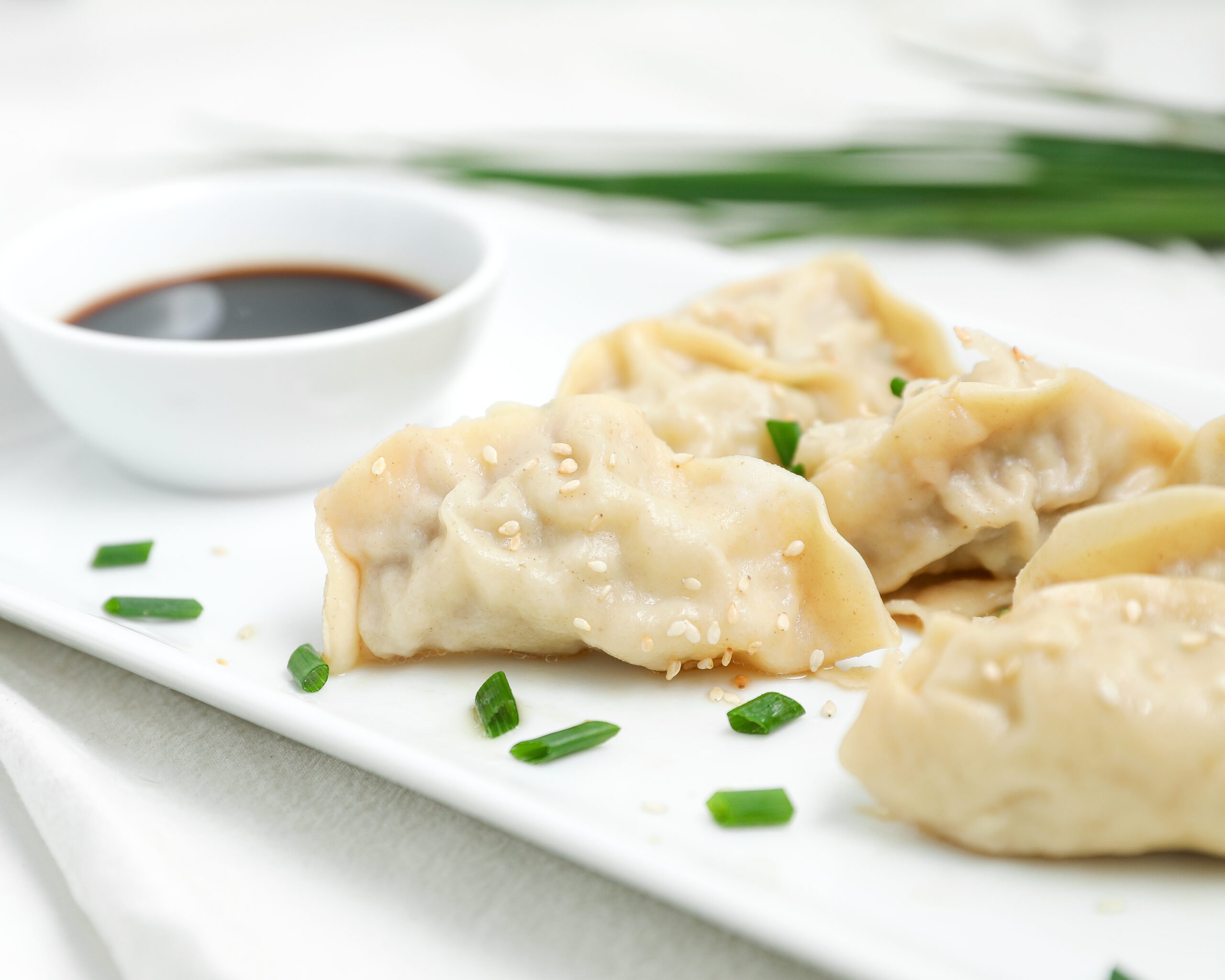 Pork And Shrimp Dumplings With Cabbage