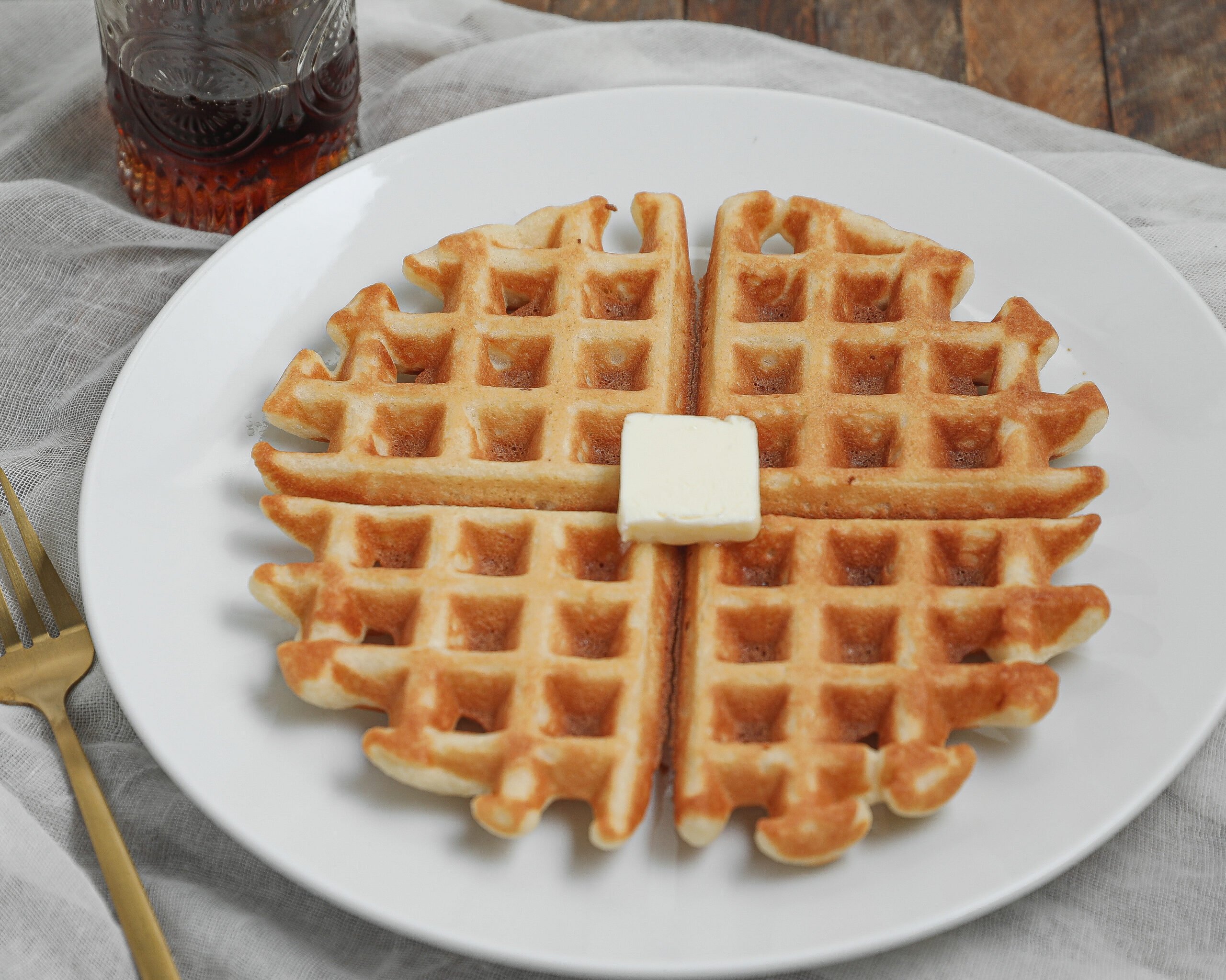 Easy Sourdough Waffles (Light, Crispy, Same Day)
