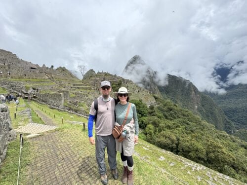 Joe and I on a mountain in Peru